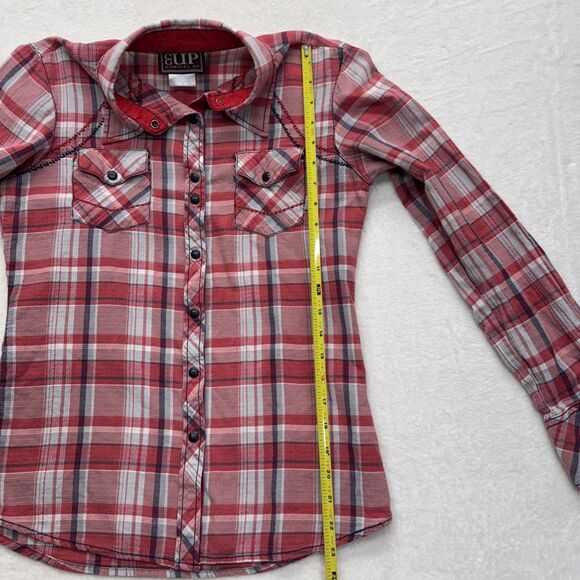 Fall color COWGIRL UP Snap Western Shirt Rodeo Country S/M - Picture 11 of 12